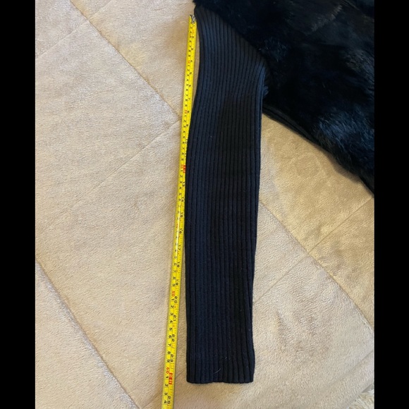 Zara rabbit fur cardigan size L - Picture 9 of 10